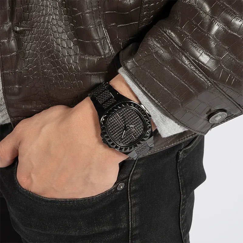 Montre homme Guess Rebel à cadran noir | GW0622G2