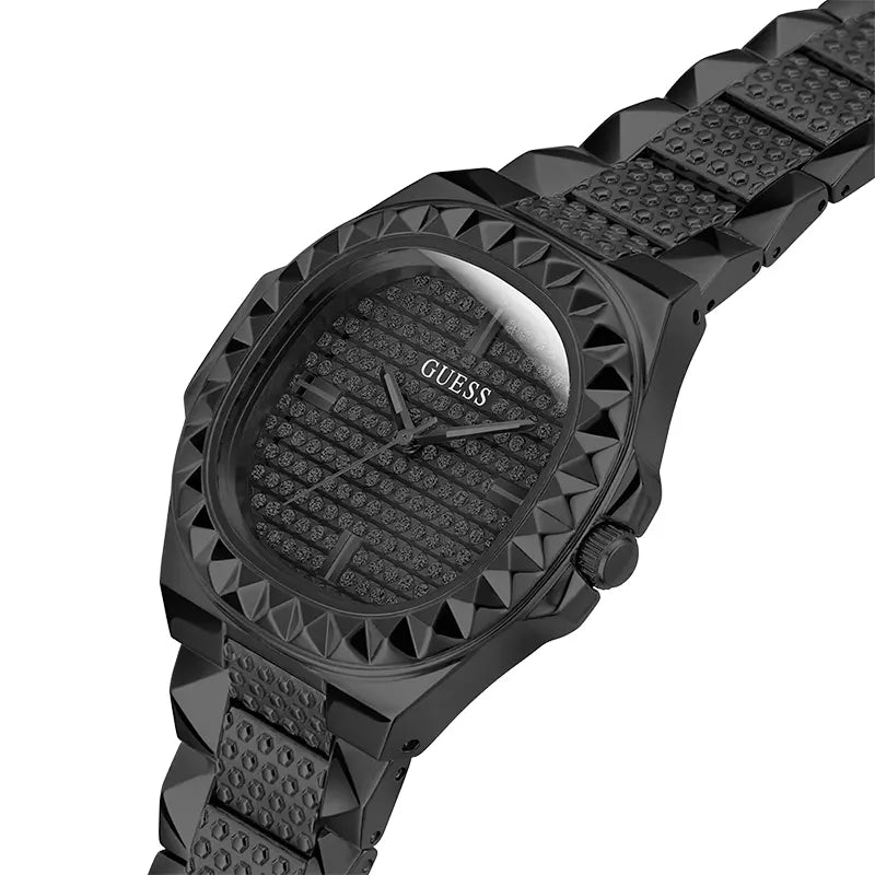 Montre homme Guess Rebel à cadran noir | GW0622G2